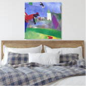 Moderne impressionist na het duel canvas afdruk (Insitu (Slaapkamer))