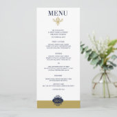 Moderne Imprimer La Carte de menu Love Mariage (Debout devant)