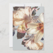 Moderne, in reliëf gemaakte Romantische Florals br Kaart (Achterkant)