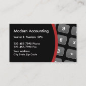 Moderne indeling van accountant visitekaartje (Voorkant)