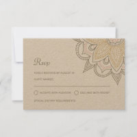 Moderne Indiase legant Mehndi Hindu Wedding Kraft