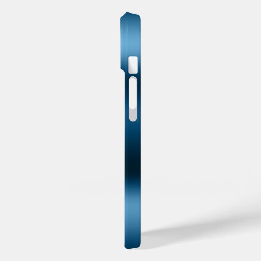 Moderne Indigo Blauwe Agaat Gouden Sequins Case-Mate iPhone Case (Achterkant / Links)