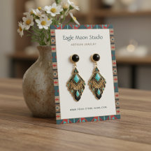 Moderne Inheemse Tribale Oorbellen Sieraden Displa