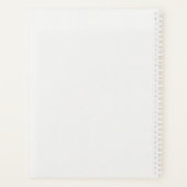 Moderne Initiaal fotocollage Planner (Achterkant)
