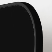 Moderne Initialen Naam Monogram Zwart Wit Pickleball Paddle (Links Detail)