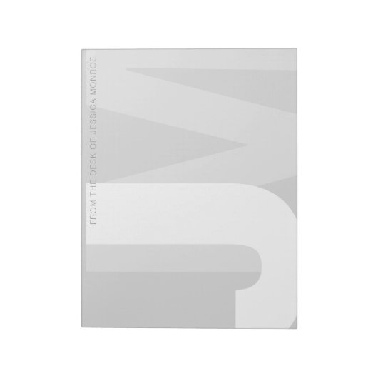 Moderne Initialen van het bureau van de Blocnote (Gedraaid)