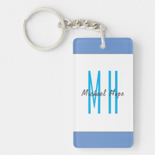 Moderne Initialen voor monogram Sleutelhanger