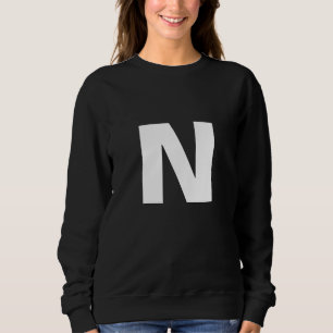 Moderne initiële letter monogram stijlvol trendy trui
