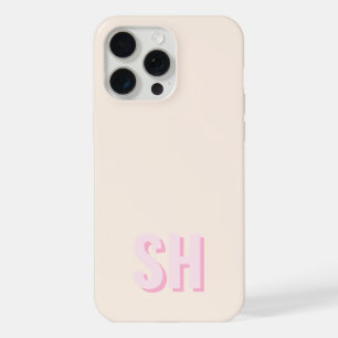 Moderne Initiële Monogram iPhone 15 Pro Max Hoesje