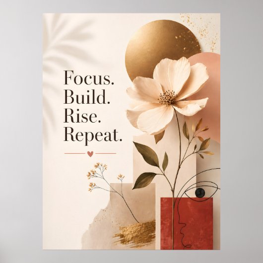 Moderne Inspirerende Citat Print (Voorkant)