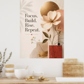 Moderne Inspirerende Citat Print (Keuken)