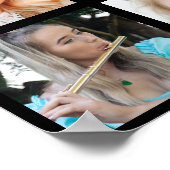 Moderne insta Afbeelding Collage Graduation Party Poster (Hoek)