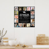 Moderne insta Afbeelding Collage Graduation Party Poster (Keuken)
