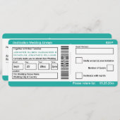 Moderne instapkaarten bestemming bruiloft uitnodig kaart (Voorkant / Achterkant)