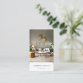 Moderne Interieurontwerper Architect Consultant QR Visitekaartje (Staand voorkant)