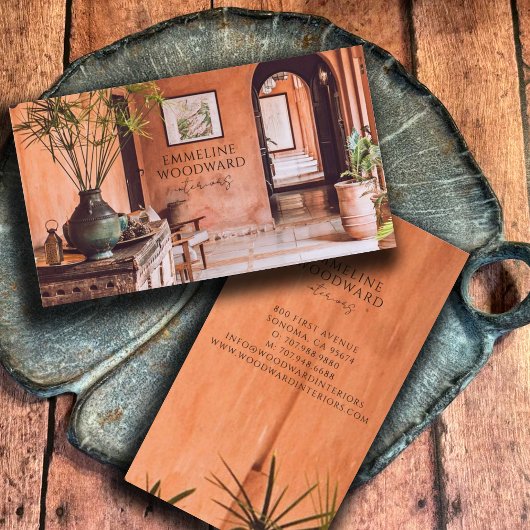 Moderne interieurontwerper Foto Visitekaartje