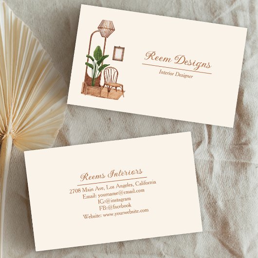 Moderne interieurontwerper - Meubels & Hout Visitekaartje