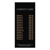 Moderne interieurontwerper van de Stager van het H Reclamekaart (Achterkant)