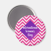 Moderne Internationale Vrouwendag Magneet (Voorkant / Achterkant)