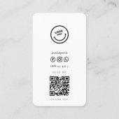 Moderne interne ontwerper Qr-code Visitekaartje (Achterkant)