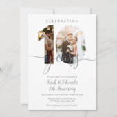 Moderne Invitation 10e Anniversaire de Mariage 2 P (Devant)