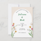 Moderne Invitation de Mariage Modèle Propre (Devant)