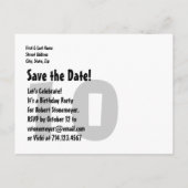 Moderne invitation "Save the Date" pour 10 ans Rou (Dos)