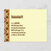 Moderne Invitation Surprise 40e Fête W1946 (Dos)