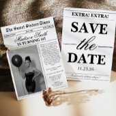 Moderne Invitation Unique de Photo de Journal pour