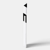 Moderne iPhone 6 Hoesje zwart-wit diagonaal streep (Achterkant / Rechts)