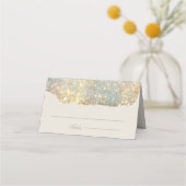 Moderne Iridescent Holographic Glitter Wedding (Voorkant)