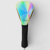 Moderne iriserende pastel regenboogkleur, golfheadcover (Voorkant)