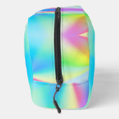Moderne iriserende pastel regenboogkleur toilettasje (Rechts)