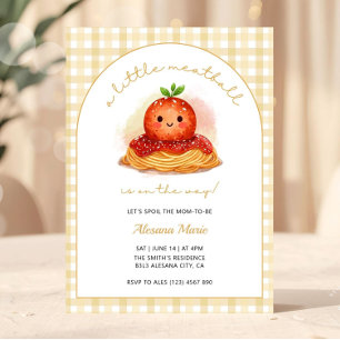 Moderne Italiaanse baby shower uitnodiging met geh
