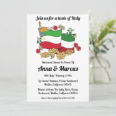 Moderne Italiaanse uitnodiging voor het diner (Staand voorkant)