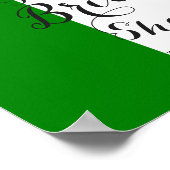 Moderne Italiaanse Vrijgezellenfeest Poster (Hoek)