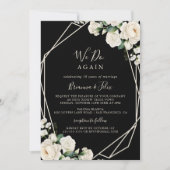 Moderne ivoren bloem doen we opnieuw gelofte verni kaart (Voorkant)