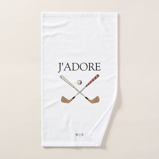 Moderne J'adore I Love Golf (Serviette à main)