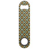 Moderne jaune bleu d'ikat tribal moderne (Dos)
