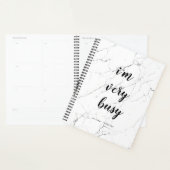 Moderne "Je suis très occupée" Pierre de marbre Pe (Devant avec enveloppe)