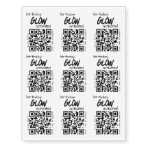 Moderne Jeugdige Verjaardagsfeest QR Code