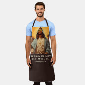 Moderne Jezus - Wees wakker. Wees liefdevol. Word  Schort (Gedragen)