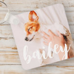 Moderne Jouer Simple Élégant Chic Photo Pet<br><div class="desc">Ce design simple et classique est composé de typographie serif et d'ajouter une photo personnalisée de votre animal de compagnie.</div>