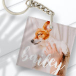 Moderne Jouer Simple Élégant Chic Photo Pet<br><div class="desc">Ce design simple et classique est composé de typographie serif et d'ajouter une photo personnalisée de votre animal de compagnie.</div>