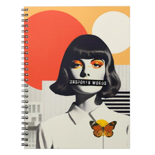 Moderne | Journal Carnet des "mots non parlés" (Devant)