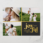 moderne joyeuse 3 feuille photo carte postale vaca (Recto)