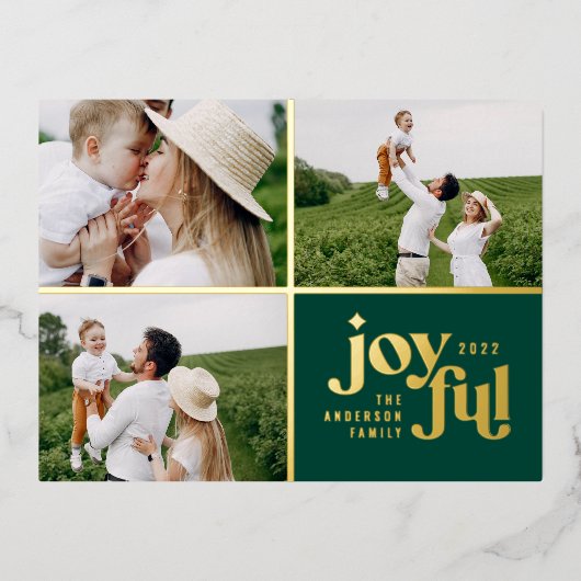 moderne joyeuse 3 feuille photo carte postale vaca (Recto)