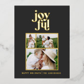 moderne joyeuse 3 feuille photo carte postale vaca (Recto)