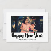 Moderne Joyeux carte photo de vacances du Nouvel A (Devant)