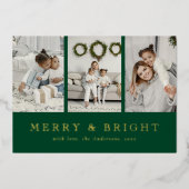 Moderne Joyeux et Vert Vacances de Noël (Recto)